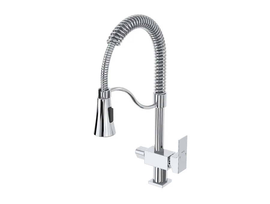 شیر ظرفشویی دوکاره فنری کلار مدل فلت